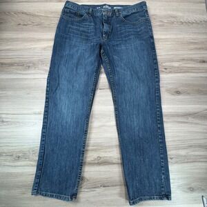 Urban Pipeline Mens 36x30 Regular Fit Blue Denim Jeans‎ Cotton Casual